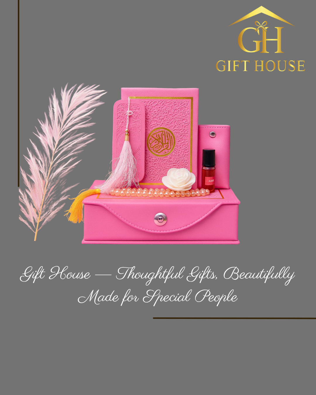 Barakah Gift Box – Premium Islamic Gift Set - Baby Pink | Gift House